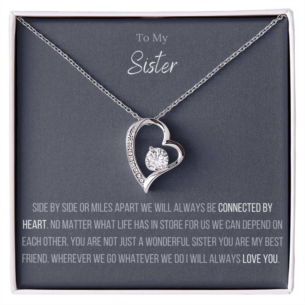 The Forever Love Necklace To My Sister Forever Love Necklace