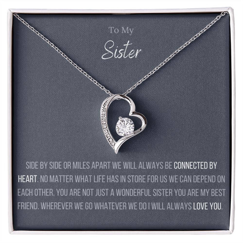 The Forever Love Necklace To My Sister Forever Love Necklace
