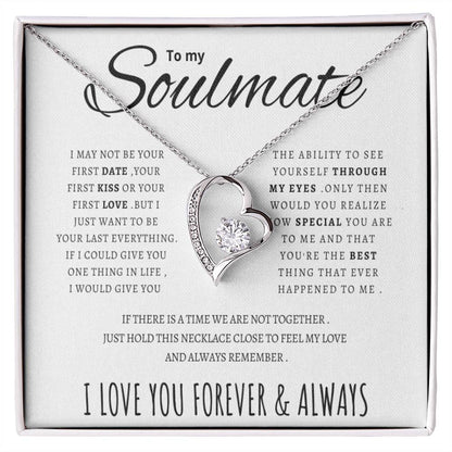 To My Soulmate  Forever Love Necklace Forever Love Necklace