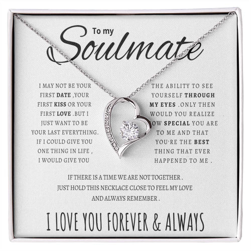 To My Soulmate  Forever Love Necklace Forever Love Necklace