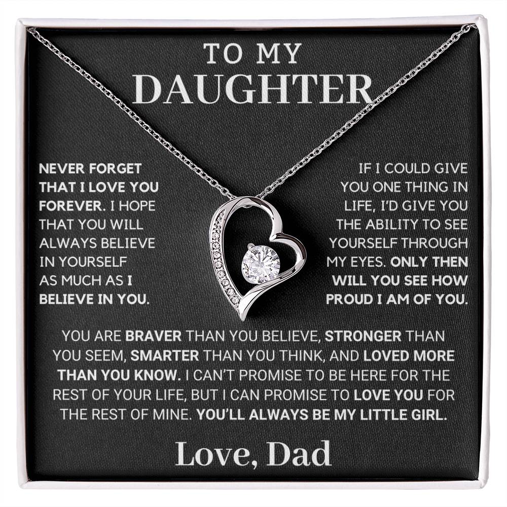 Gift For Daughter Only Then Will You See Forever Love Necklace