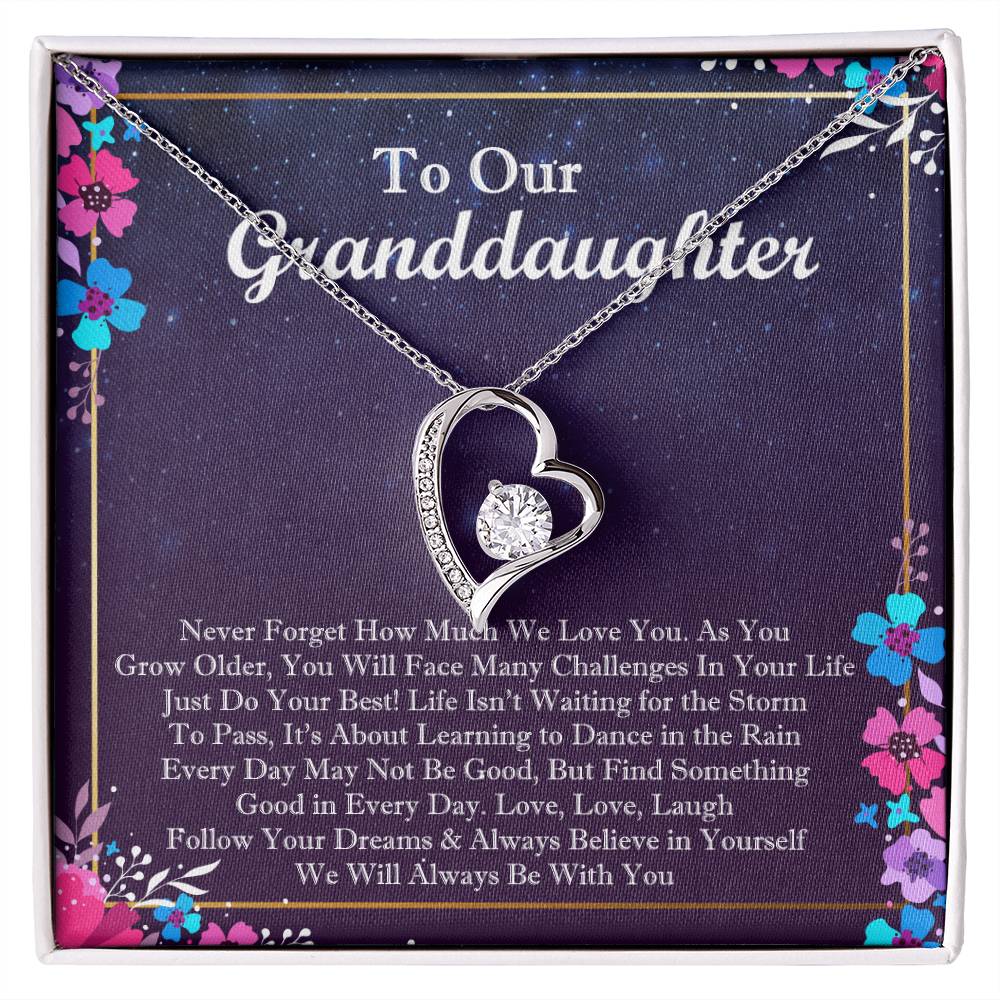 To Our Granddaughter Forever Love Forever Love Necklace