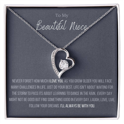 The Forever Love Necklace To My Niece Forever Love Necklace
