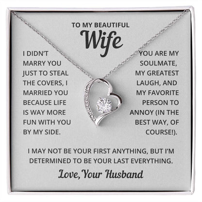 Heart Necklace - Fun With Wife Forever Love Necklace