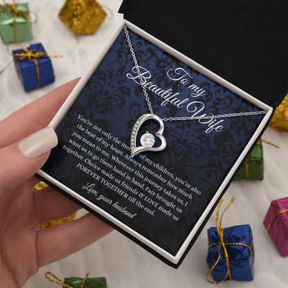 To My Beautiful Wife From Husband Forever Love Necklace