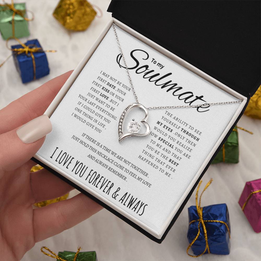 To My Soulmate  Forever Love Necklace Forever Love Necklace