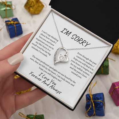 I'M Sorry Forever Love Necklace Forever Love Necklace