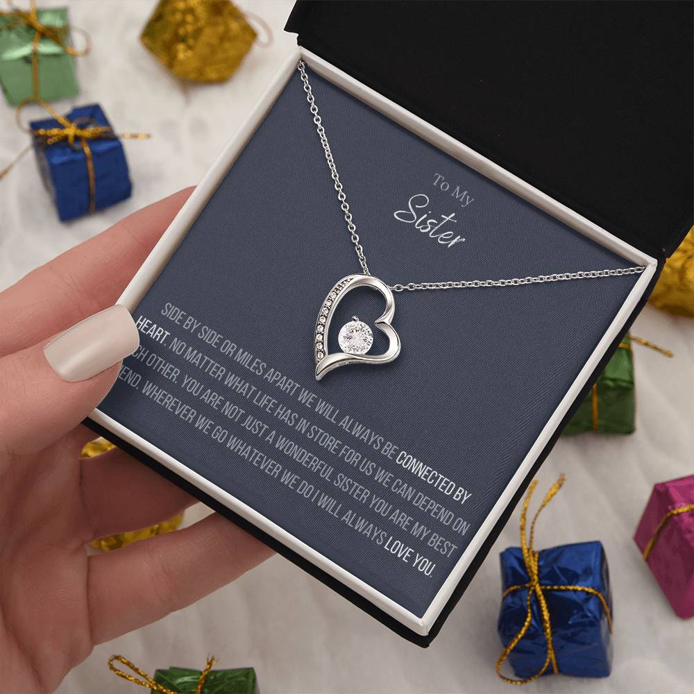 The Forever Love Necklace To My Sister Forever Love Necklace