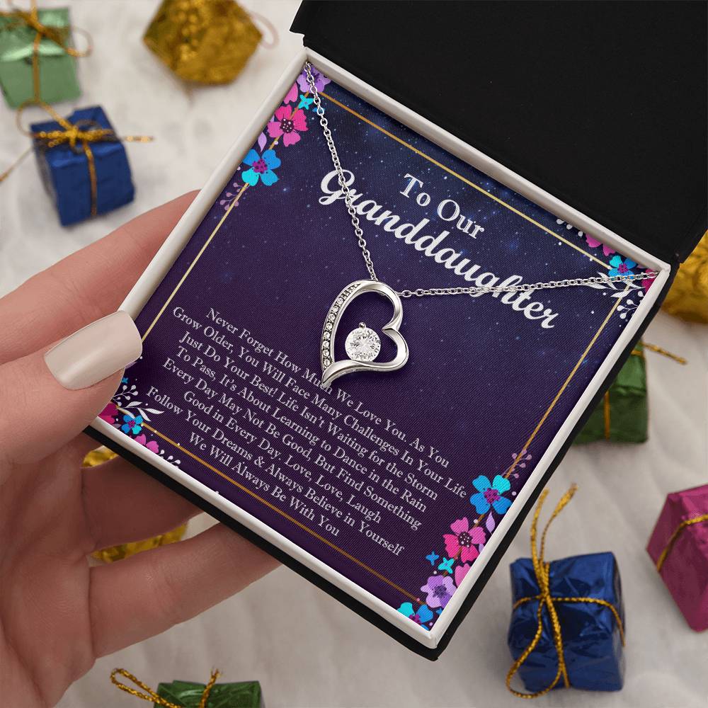 To Our Granddaughter Forever Love Forever Love Necklace
