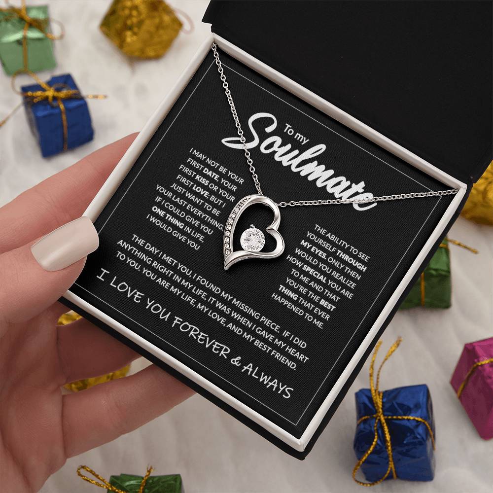 To My Soulmate - 14K Forever Necklace Forever Love Necklace