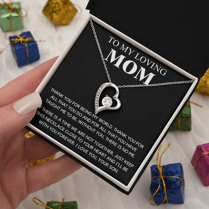 To My Mom  Thank You  Forever Love Forever Love Necklace