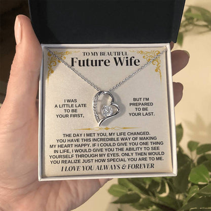 To My Future Wife - Forever Love Necklace Gift Set - Forever Love Necklace