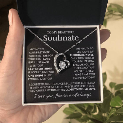 To My Soulmate - Feel My Love - Forever Love Necklace Forever Love Necklace