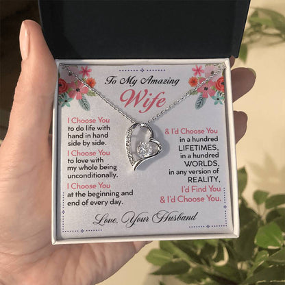 To My Wife  I Choose You  Forever Love Necklace Forever Love Necklace