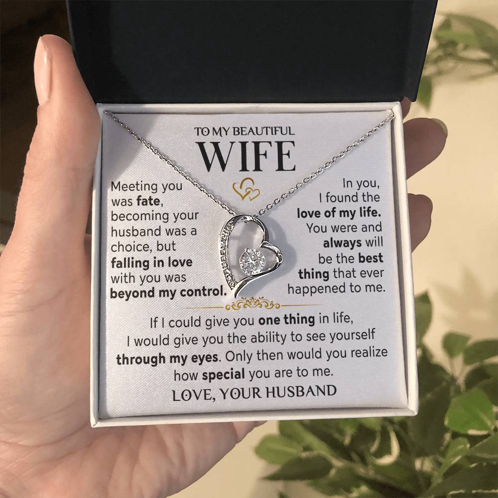 Husband To Wife Meeting You Was Fate Necklace Forever Love Necklace
