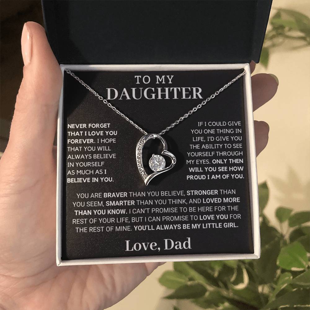 Gift For Daughter Only Then Will You See Forever Love Necklace
