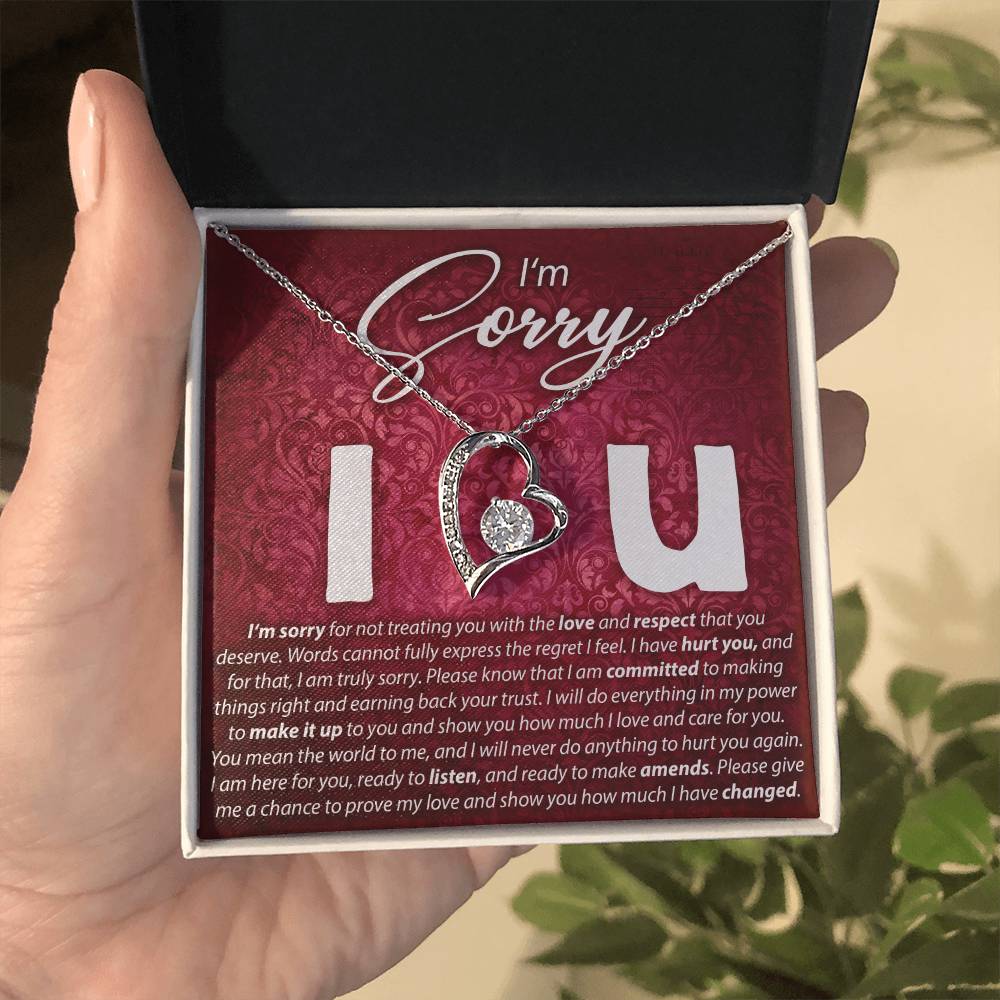 I'M Sorry, I Love You - Forever Love Necklace Forever Love Necklace