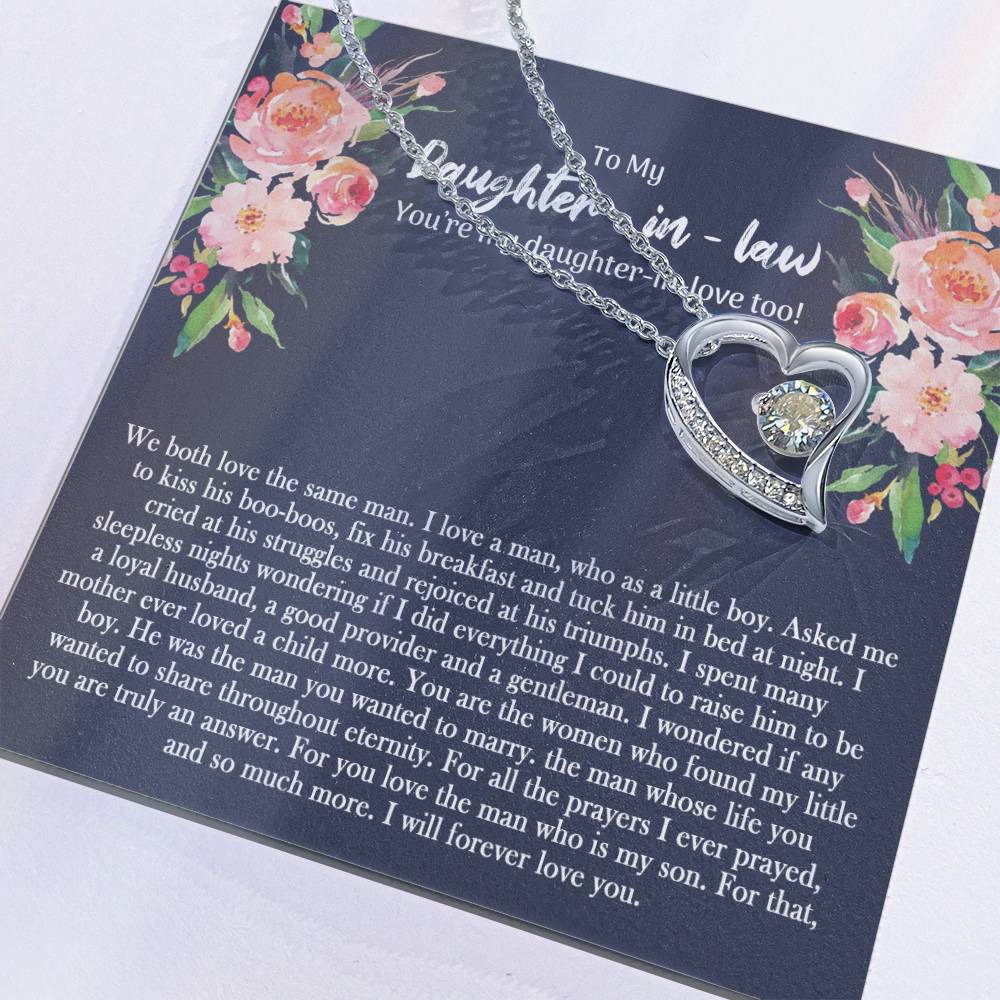 To My Daughter In Law Forever Love Necklace