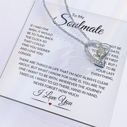 Soulmate Last Everything W  Forever Love Necklace ?? Forever Love Necklace