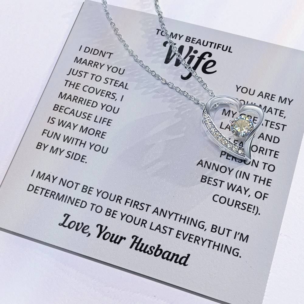 Heart Necklace - Fun With Wife Forever Love Necklace