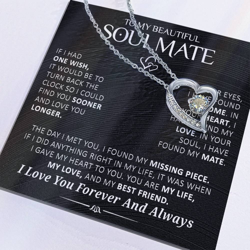 Gift For Soulmate In Your Eyes I Have Found My Home Necklace Forever Love Necklace