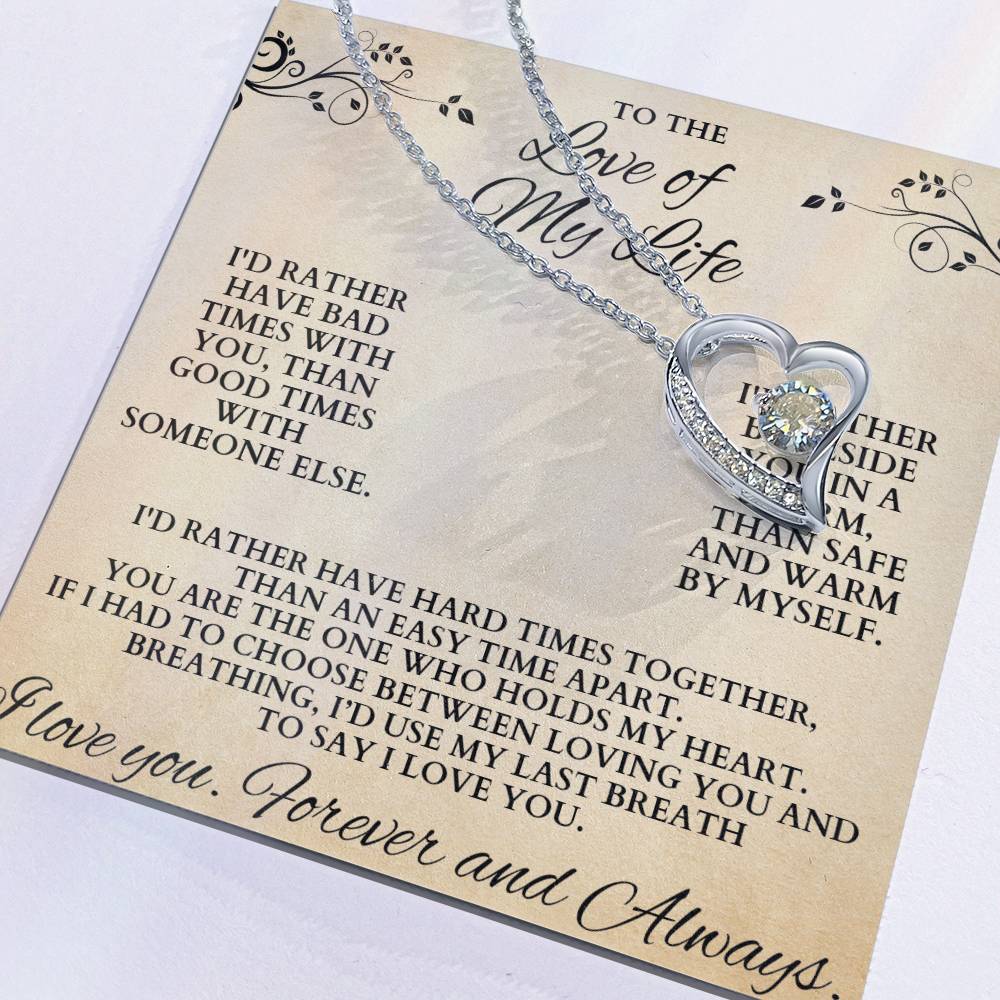 Forever Love Of My Life Necklace Forever Love Necklace
