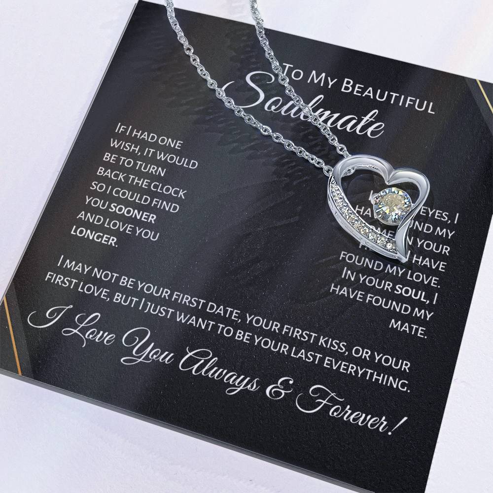 To My Beautiful Soulmate - First Date - P1B Forever Love Necklace