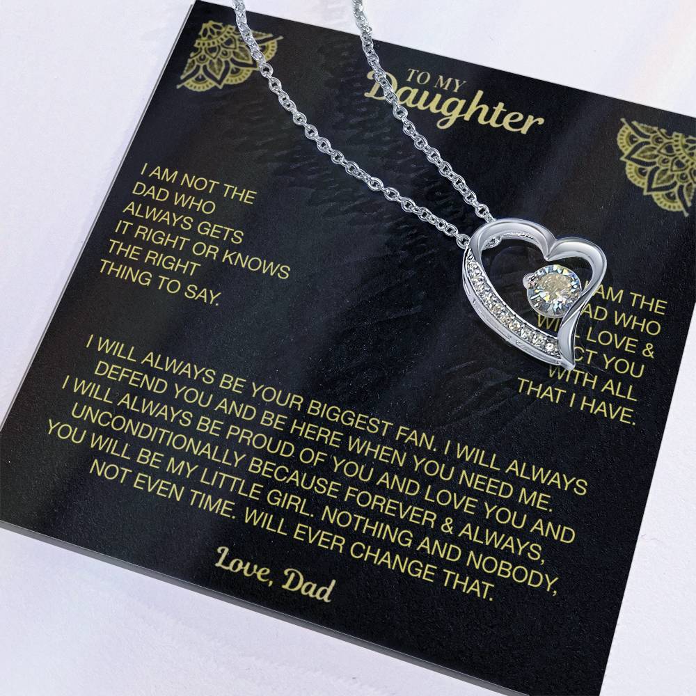 My Dearest Daughter Necklace Forever Love Necklace