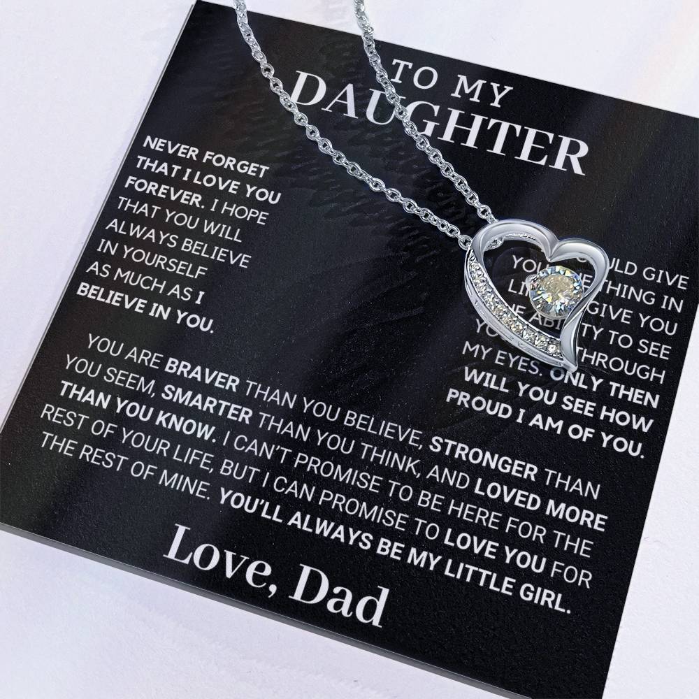 Gift For Daughter Only Then Will You See Forever Love Necklace
