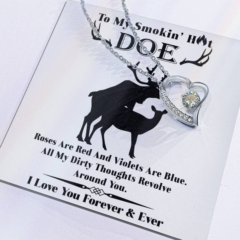 Wife - Roses Are Red Forever Love Necklace Forever Love Necklace