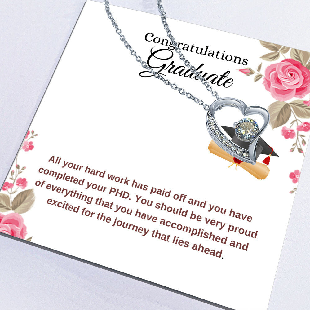 For Graduation  Congratulations - Forever Love Necklace Forever Love Necklace