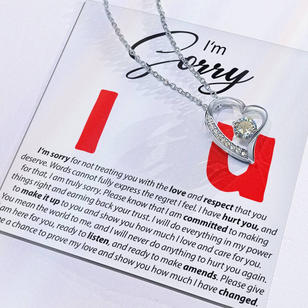 I'M Sorry - I Love You - Forever Love Necklace Forever Love Necklace