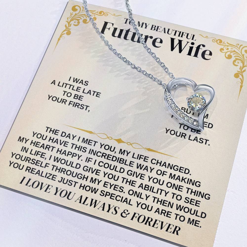 To My Future Wife - Forever Love Necklace Gift Set - Forever Love Necklace