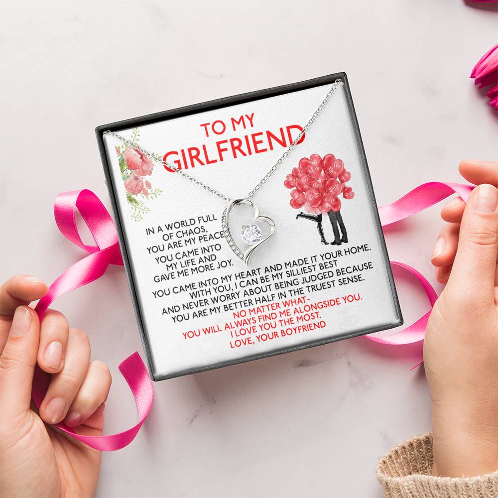 Gf002 Gift For Girlfriend 1 Forever Love Necklace