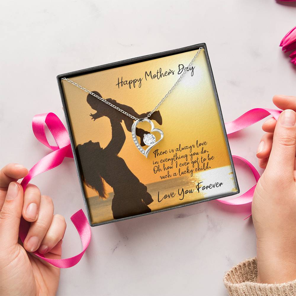 Meaningful Gift For Mom Mothers Day Gift For Mom Who Has Everything Necklace For Mom From Daughter Sentimental Gift For Mom Thanks Forever Love Necklace