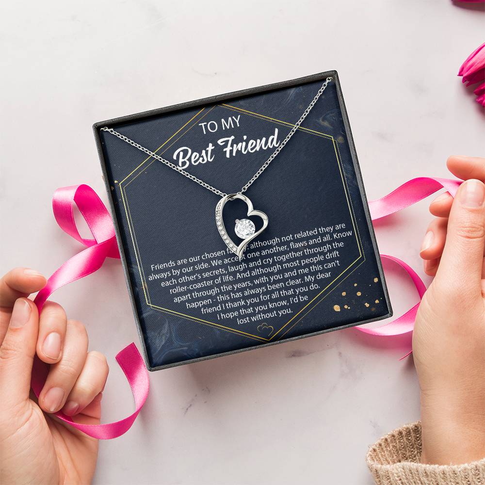 Best Friend Necklace Friend Birthday Necklace Gift Gift For Best Friend Forever Love Necklace