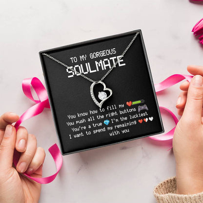 To My Gorgeous Soulmate Forever Love Necklace
