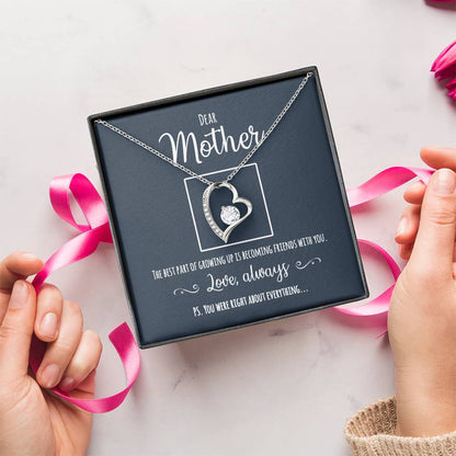 A Great Gift For Mom You Were Right Mother Daughter Necklace Forever Love Necklace