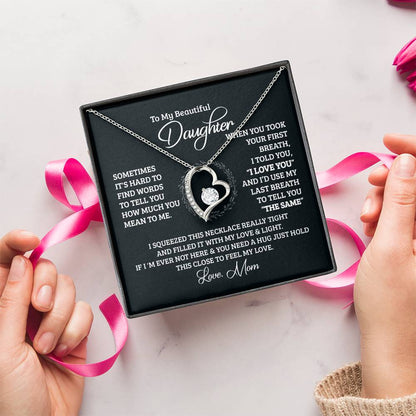 Gift For Daughter From Mom Someday When Pages Of My Life Ends Daughter Forever Love Necklace