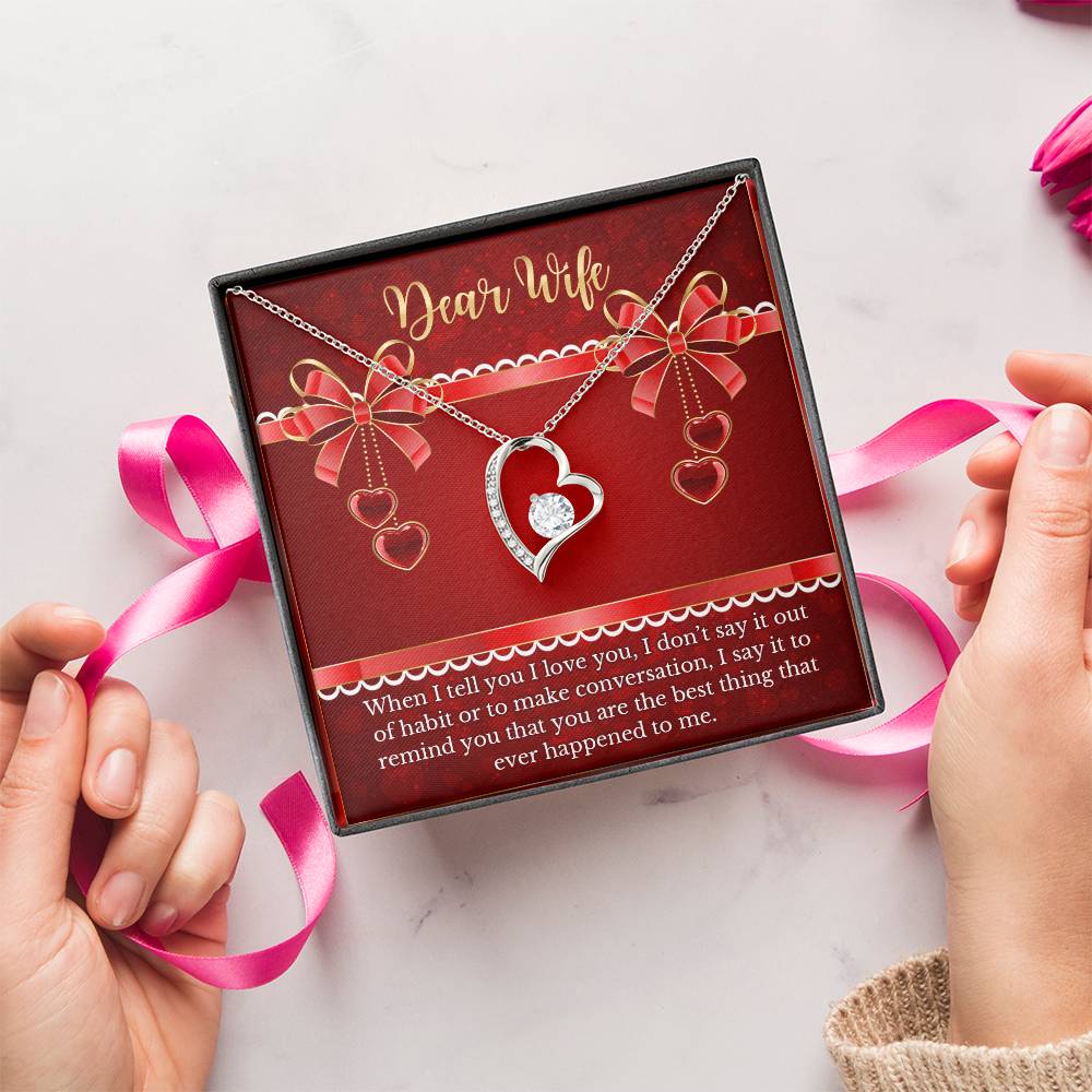 Anniversary Gift For Soulmate Forever Love Necklace