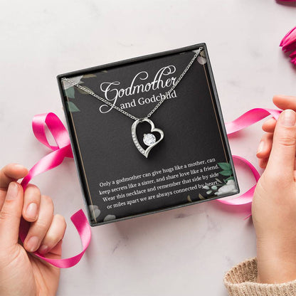 Godmother And Godchild Necklace Godmother & Goddaughter Necklace Gift Godmother And Godson Necklace Godmother Gift 1 Forever Love Necklace