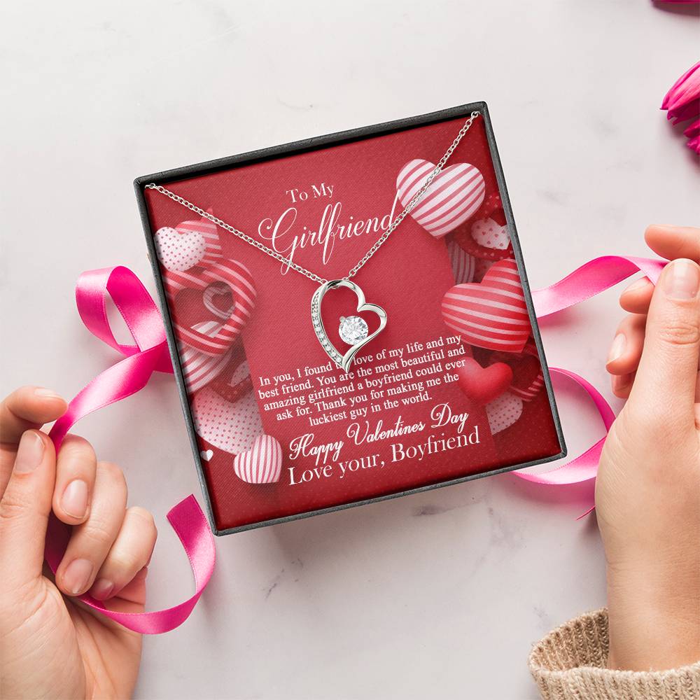 To My Girlfriend - Forever Love Necklace Forever Love Necklace