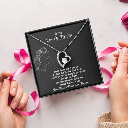 Never Forget That I Love You ?? Forever Love Necklace