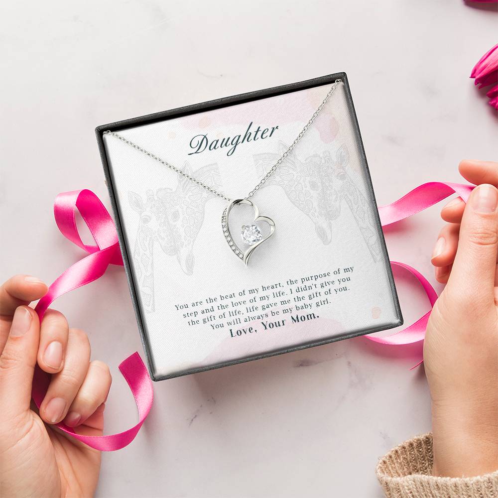 To My Daughter Beautiful Chapters Forever Love Necklace Daughter Necklace Gift For Daughter Xmas Christmas Daughter Gift From Mom 3 Forever Love Necklace
