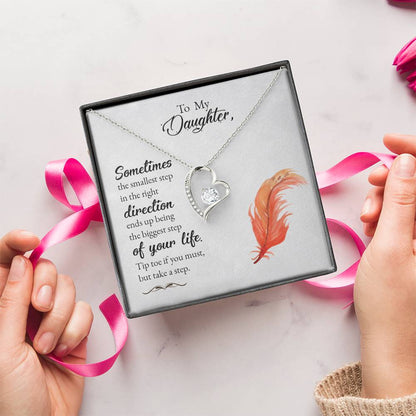 To My Daughter Beautiful Chapters Forever Love Necklace Daughter Necklace Gift For Daughter Xmas Christmas Daughter Gift From Mom 1 Forever Love Necklace