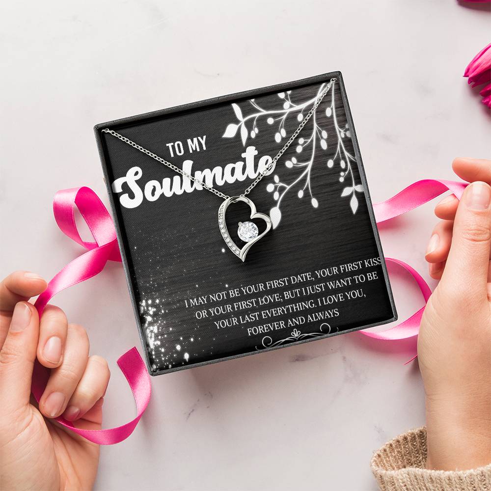 To My Soulmate Necklace Necklace For Girlfriend From Boyfriend My Soulmate Wedding Gift Girlfriend Necklace Gift Girlfriend Jewelry Forever Love Necklace