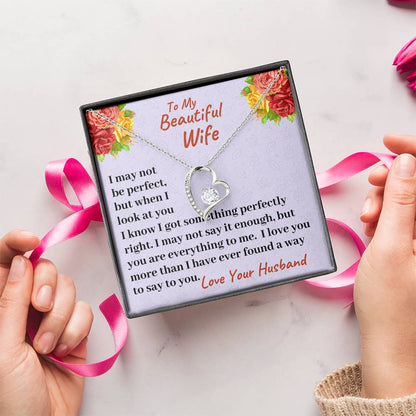 To My Beautiful Wife I Love You More Than I Have Ever Found A Way To Say It Necklace 1 Forever Love Necklace