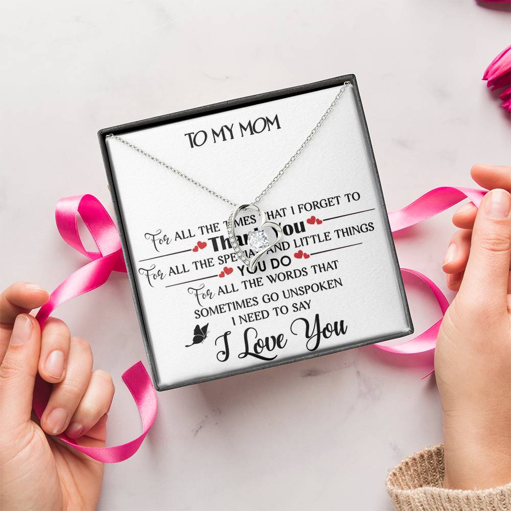 To My Mom Forever Love Necklace