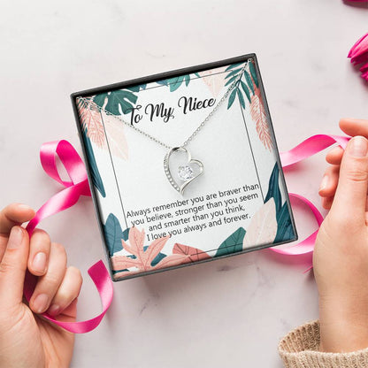 To My Niece Necklace Niece Birthday Gift From Aunt Niece Necklace Gift Niece Gift From Aunt Uncle Aunt Niece Gifts 1 Forever Love Necklace