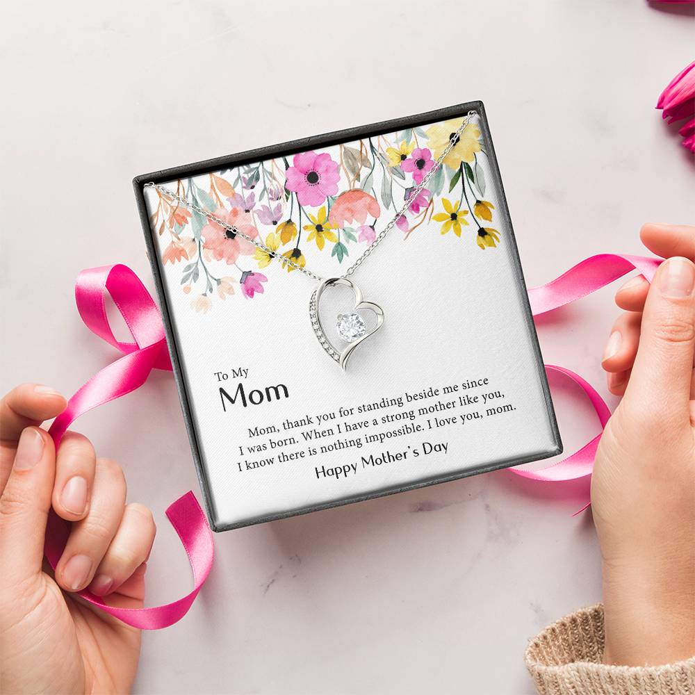 Mother's Day Gift Necklace For Mom Mother's Day Necklace Best Gift For Mom Mother's Day Necklace 3 Forever Love Necklace